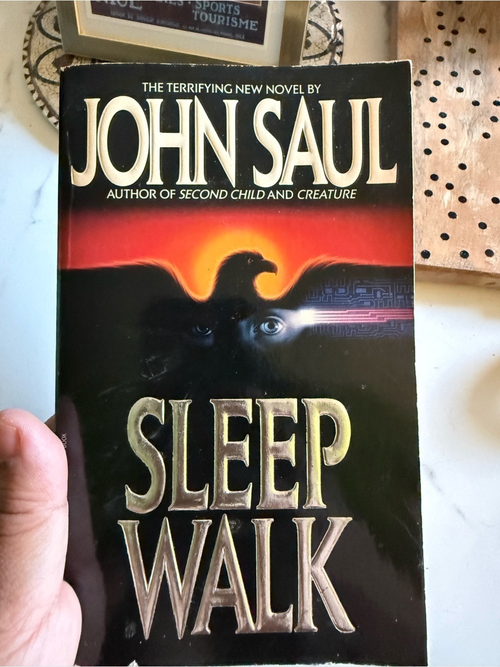 John Saul "Sleepwalk" Paperback Novel - Black & Red Cover
